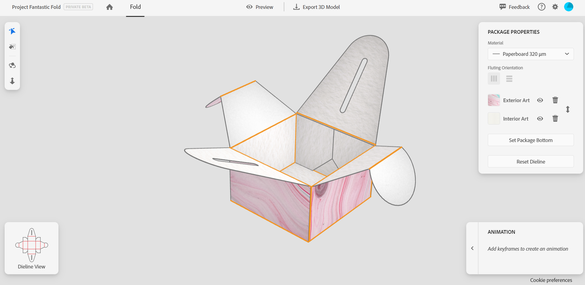 box in fantasic fold