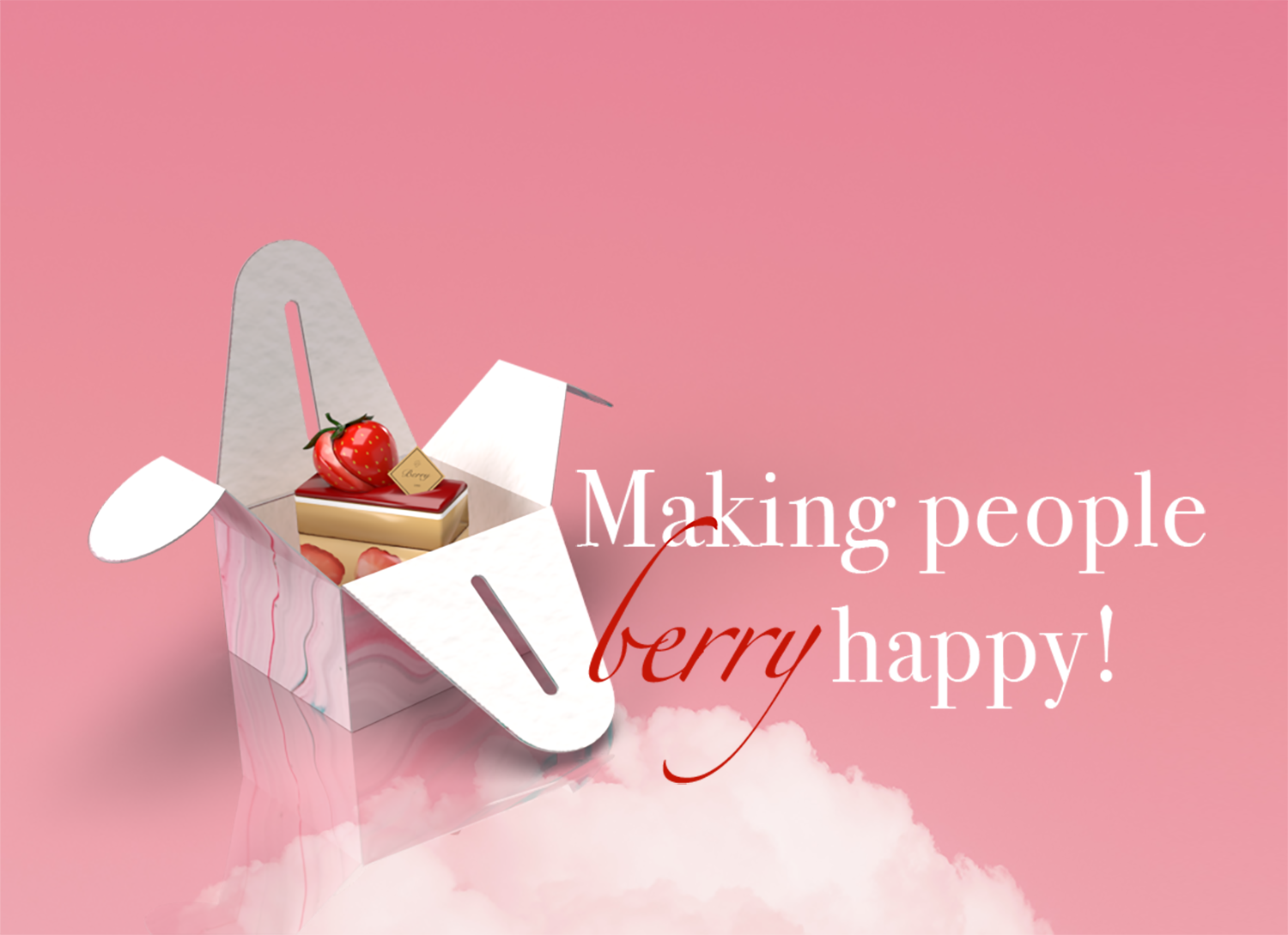 valentine's cake box ad poster